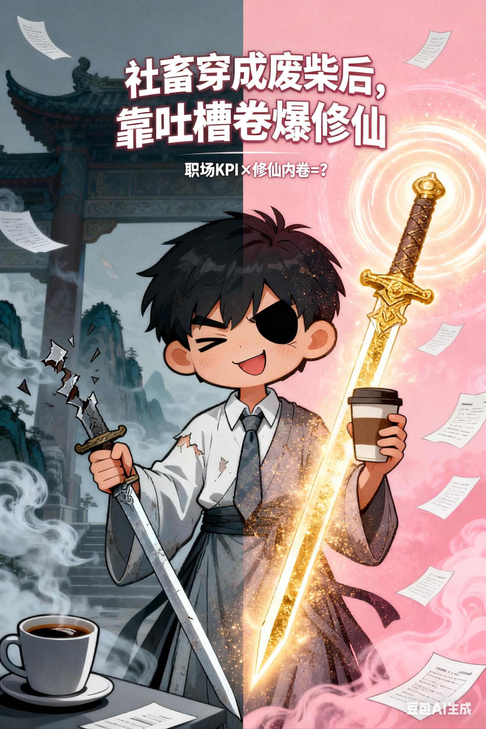 社畜穿成废柴后靠吐槽卷爆修仙